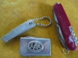 3 OLD KNIFE ITEMS-MULTI BLADE---