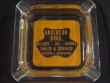 VINTAGE - ANDERSON BROS. -OLIVER -- AC-- DODGE SALES & SERVICE - BURWELL, NEBR- ADVERTISING ASH TRAY