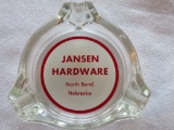 JANSEN HARDWARE - NORTH BEND, NEBRASKA - ADVERTISING ASH TRAY