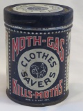 MOTH GAS - ADVERTISING TIN