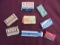 SEVERAL LITTLE BOXES OF RAZOR BLADES-SOME WEAR ON BOXES--SEE PHOTO