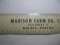 OLD METAL 12 INCH ADVERTISING RULER FROM MADISON FARM EQ. CO. OF MADISON NEBRASKA INTERNATIONAL HARV