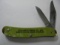 OLD ADVERTISING TWO BLADE POCKET KNIFE 
