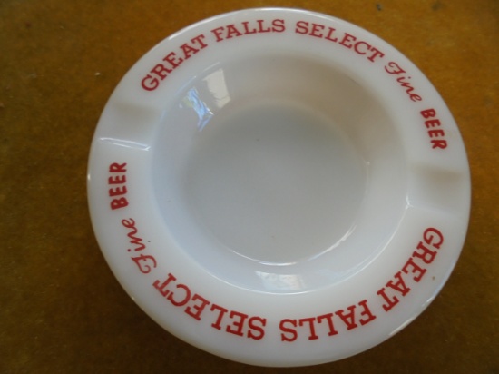 OLD "GREAT FALLS BEER" ADVERTISING ASH TRAY
