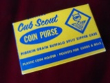 VINTAGE CUB SCOUT COIN PURSE IN ORIGINAL BOX