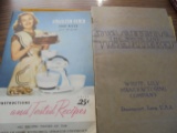 VINTAGE WHITE LILY WASHING MACHINE CATALOG WITH A HAMILTON BEACH COOK BOOK