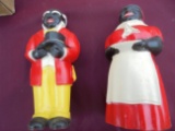 OLD SET OF AUNT JEMIMA & UNCLE MOSE SALT & PEPPER SHAKERS IN ORIGINAL BOX