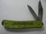 OLD ADVERTISING TWO BLADE POCKET KNIFE 