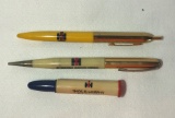 THREE INTERNATIONAL HARVESTER ADVERTISING PENCILS