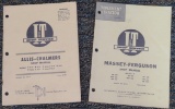 LOT OF (2) I & T SHOP SERVICE MANUALS - FOR ALLIS -CHALMERS & MASSEY-FERGUSON TRACTORS