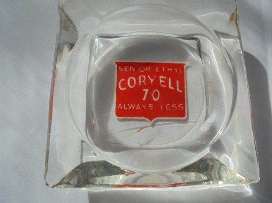 OLD "CORYELL" GAS ADVERTISING ASH TRAY