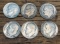 SET OF SIX SILVER ROOSEVELT DIMES - ALL MINTED IN THE 1950'S