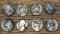 SET OF (8) OLD WARTIME SILVER NICKELS