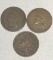 1880 - 1886 - 1891 INDIAN HEAD CENTS