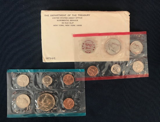 1972 UNITED STATES UNICIRCUALTED MINT SET