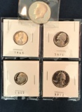 SET OF FIVE UNITED STATES PROOF COINS