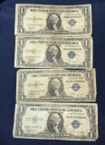 SET OF (4) SERIES 1935 B $1.00 UNITED STATES SILVER CERTIFICATES