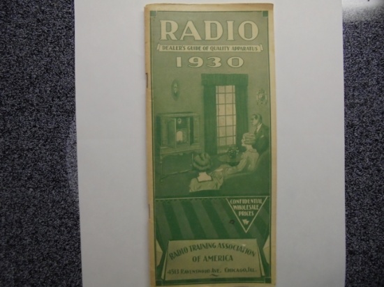 RARE 1930 RADIO & RELATED PARTS CATALOG-QUITE NICE-91 PAGES