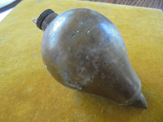 ANTIQUE BRASS BULBOUS SHAPE OVER 3 POUNDS