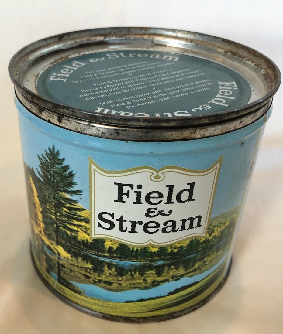 FIELD & STREAM - SMOKING TOBACCO ADVERTISING TIN