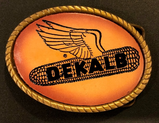 DEKALB SEEDS - ADVERTISING BELT BUCKLE