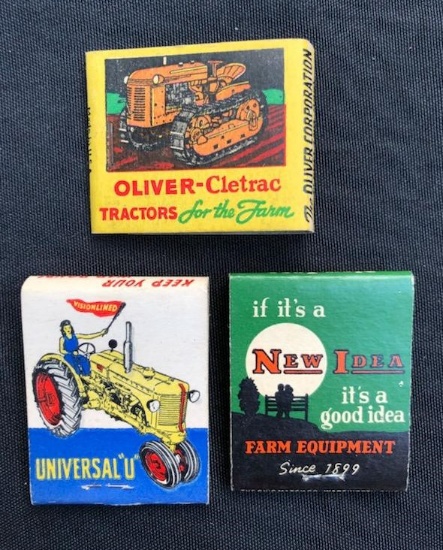 MINNEAPOLIS-MOLINE -- OLIVER -- NEW IDEA -- ADVERTISING MATCHBOOKS - NORFOLK AND NELIGH, NE