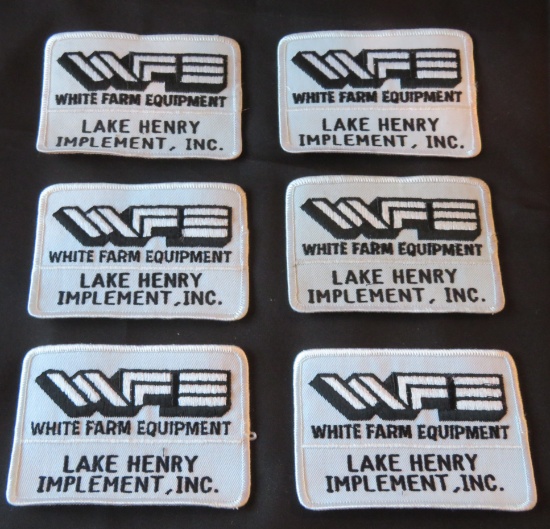 WHITE FARM EQUIPMENT "LAKE HENRY IMPLEMENT INC."  - ADVERTISING PATCHES