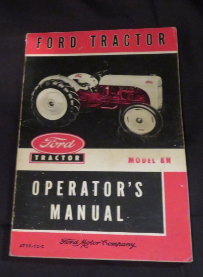 FORD MODEL 8N TRACTOR OPERATOR'S MANUAL