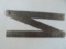 VINTAGE STEEL FOLDING POCKET RULE WITH ADVERTISING 