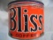 VINTAGE BLISS COFFEE ADVERTISING CAN-ONE POUND SIZE-BRIGHT COLOR