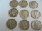 9 OLD CIRCULATED MERCURY DIMES