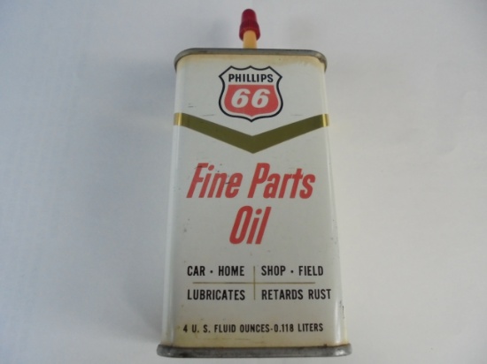 VINTAGE PHILLIPS 66 FINE PARTS OIL CAN-SMALL 4 OZ SIZE-NICE