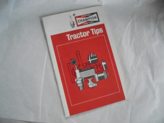 VINTAGE CHAMPION SPARK PLUG "TRACTOR TIPS" BOOKLET-NICE ADVERTISING