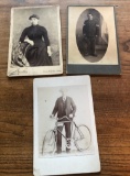 LOT OF (3) VINTAGE CABINET PHOTOS