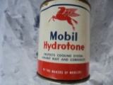 VINTAGE MOBILOIL PEGASUS LOGO HYDROTONE ADVERTISING CAN-FACTORY SEALED