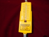 OLD METAL ADVERTISING THERMOMETER FROM 