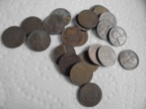 LOT OF 22 WHEAT PENNY'S