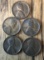 (5) SEMI-RARE WHEAT CENTS: 1918-S, 1928-D, 1929-D, 1930-S, AND 1936-D