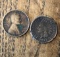 1864 INDIAN HEAD CENT & 1909 LINCOLN WHEAT CENT