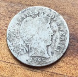 1897-O BARBER DIME -- RARE DATE