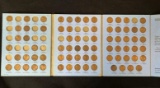 LINCOLN WHEAT CENT COLLECTION 1909 TO 1940 ALBUM -- WITH 73 COINS INSIDE