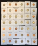 LARGE LOT OF UNCIRCULATED COINS -- PENNIES, DIMES, NICKELS