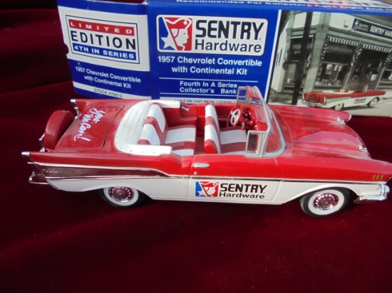 1957 CHEVROLET TOY BANK IN BOX-NEW USED