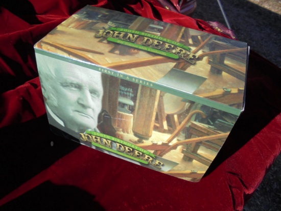 JOHN DEERE 200TH BIRTHDAY TOY TRACTOR IN BOX "BW MODEL WITH UMBRELLA"-VERY NEAT