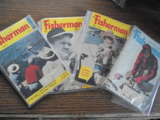 (4) 1950'S "FISHERMAN" MAGAZINES