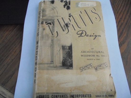 1938 CURTIS DESIGN ARCHITECTURAL WOODWORK CATALOG-SIOUX CITY OFFICE
