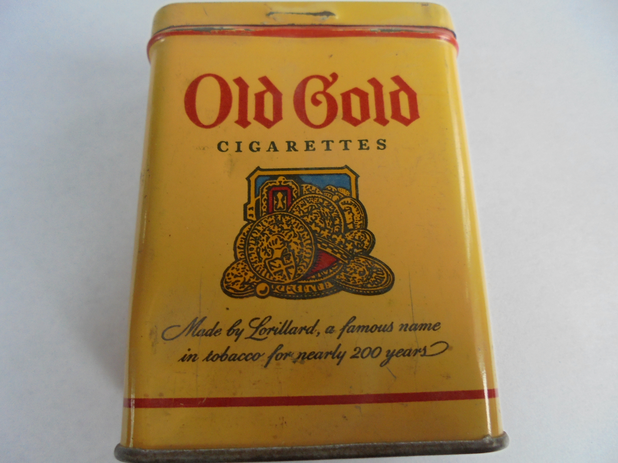 old gold cigarettes tin Vintage Ogden's Guinea Container Vintage OLD GOLD Cigarettes Tin
