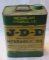 J-D-D HYDRAULIC OIL - ADVERTISING TIN