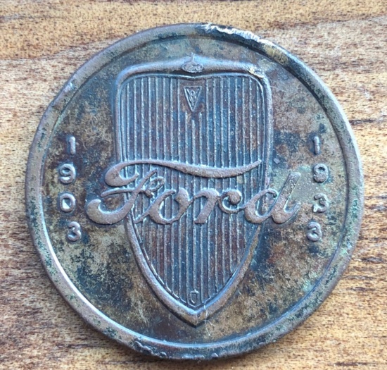 1903-1933 "THIRTY YEARS OF PROGRESS" FORD TOKEN