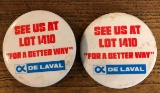 DeLAVAL ADVERTISING BADGES